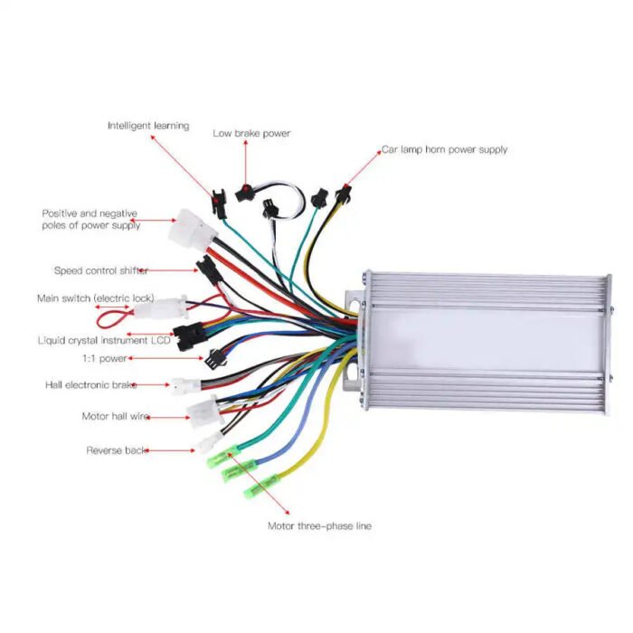 🚴‍♂️ Régulateur de Vitesse 48V / 36V – 250W / 350W Pour Moteur DC Sans Balais – Vélo Électrique & Scooter – Image 9