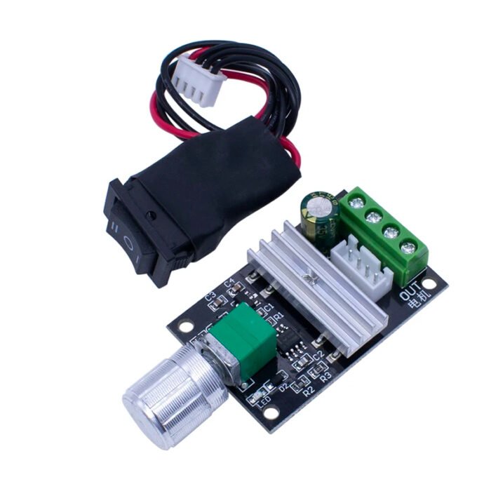 Régulateur vitesse moteur DC 6V-28V 3A avec Commutation – Image 4