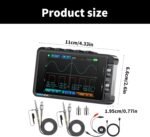 FNIRSI® DS215H – Oscilloscope numérique portable 2 en 1 avec générateur de signaux – Image 2