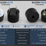 buzzers : modèle actif et modèle passif🔊 5V