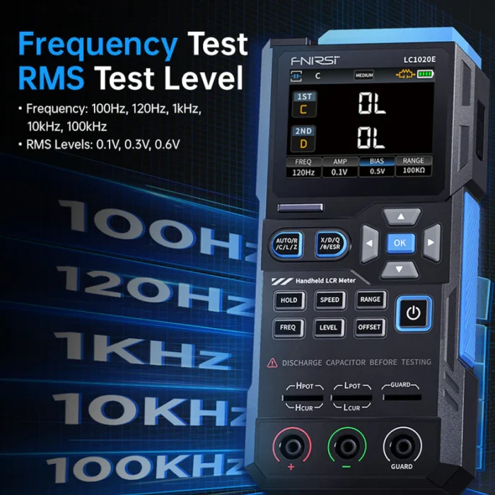 FNIRSI® LC1020E – Testeur LCR & ESR numérique portable haute précision à pont – Image 6