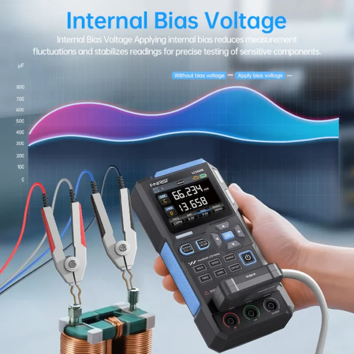FNIRSI® LC1020E – Testeur LCR & ESR numérique portable haute précision à pont – Image 3
