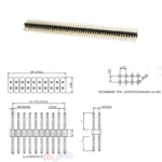 Connecteur PCB tête femelle / Male 2.54mm/Femelle 2.54mm – Image 4