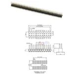 Connecteur PCB tête femelle / Male 2.54mm/Femelle 2.54mm – Image 2