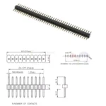 Connecteur PCB tête femelle / Male 2.54mm/Femelle 2.54mm – Image 8