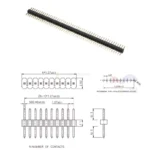 Connecteur PCB tête femelle / Male 2.54mm/Femelle 2.54mm – Image 7