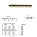 Connecteur PCB tête femelle / Male 2.54mm/Femelle 2.54mm – Image 5