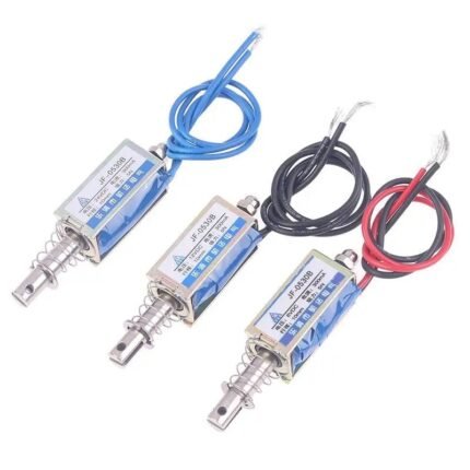 Électroaimant 🧲Solénoïde Linéaire JF-0530B (6V / 12V / 24V DC)