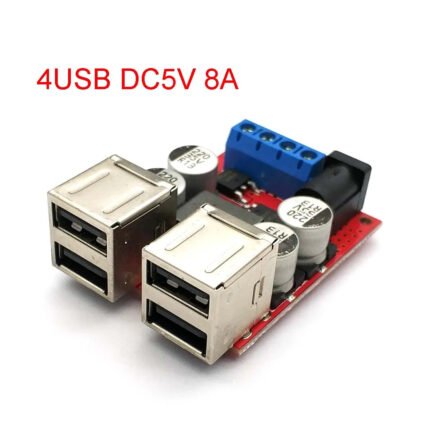 🔌 Module d’Alimentation Convertisseur DC-DC (Entrée 8V-35V ➝ Sortie 5V USB / 8A)