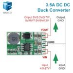 Régulateur de Tension DD2712SA – Abaisseur DC-DC 4.5V–27V vers 3.3V / 5V / 12V