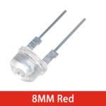 Lampe LED Super Brillante Transparent Chapeau de Paille, F8, 8mm, 0.5W – Image 5