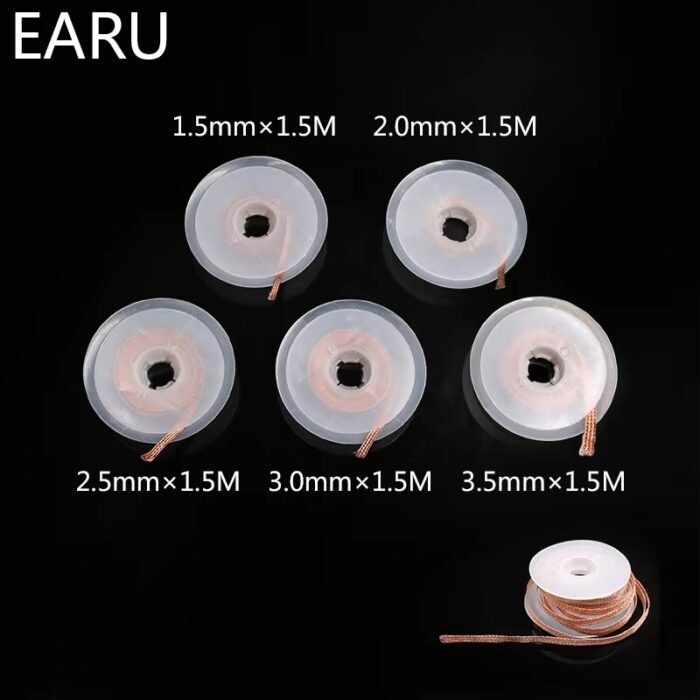 Fil de mèche de soudure de tresse à dessouder, 1,5mm, 2mm , 2.5m, 3m / 1,5 M – Image 2