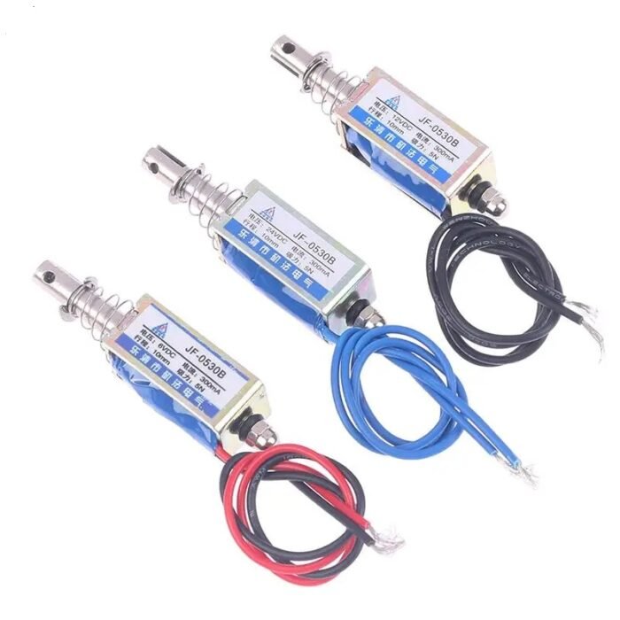 Électroaimant 🧲Solénoïde Linéaire JF-0530B (6V / 12V / 24V DC) – Image 4