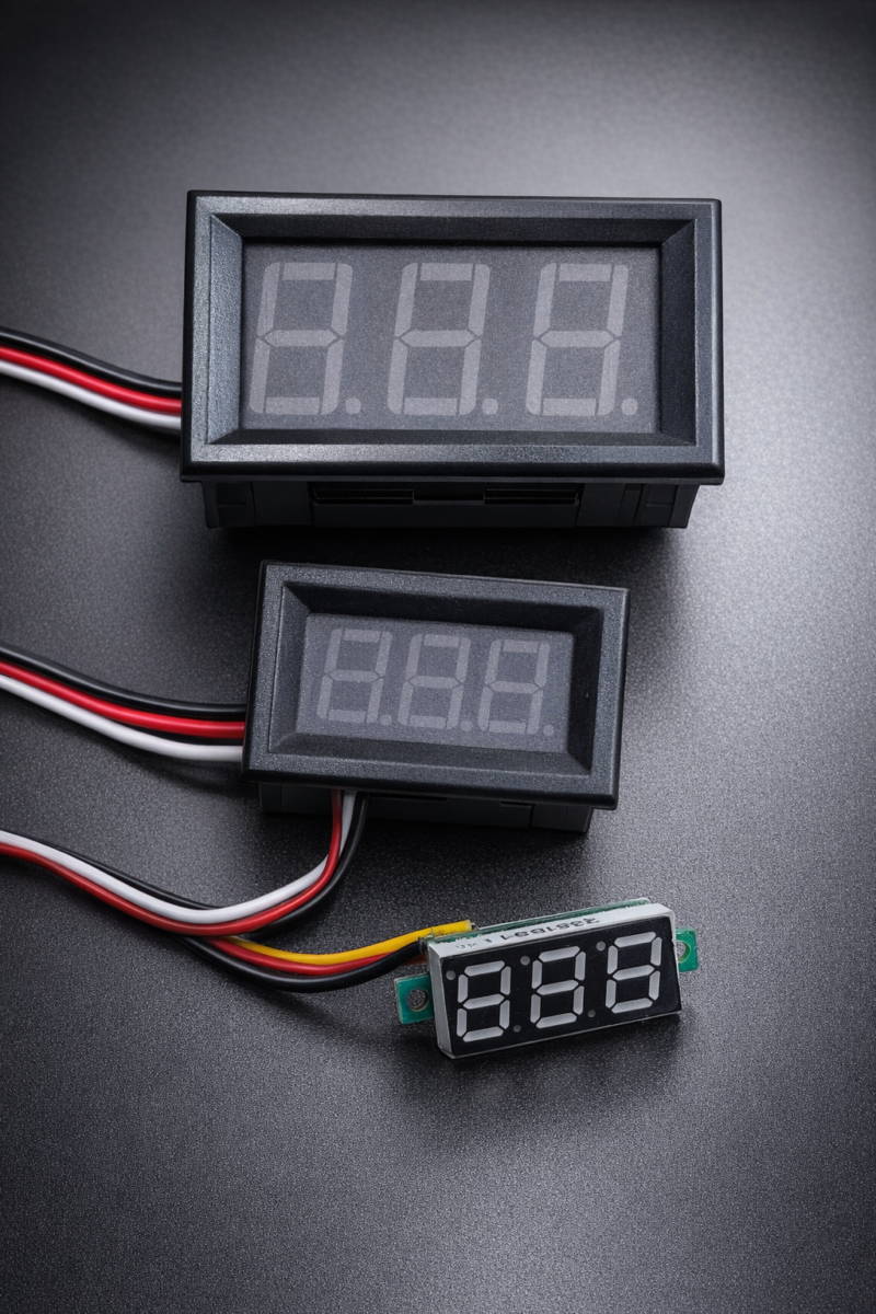 435d1bdb-dcdc-4e0a-8ec2-8ce50f3ff089 Voltmètres Numériques à 3 Fils – Gamme Complète (0.28" / 0.36" / 0.56") – Image 1