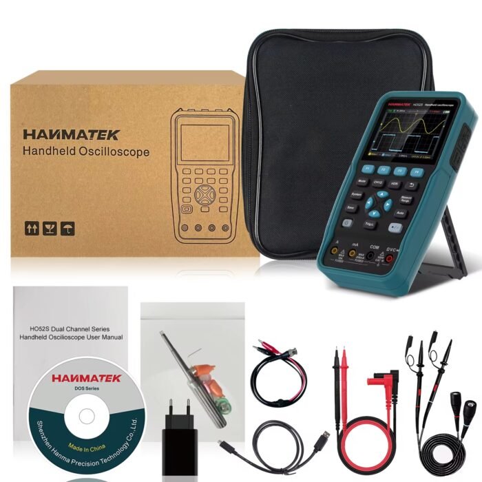 Oscilloscope + Multimètre + Générateur de Signaux – 3 en 1 HO102S Hanmatek – 100 MHz – Image 3