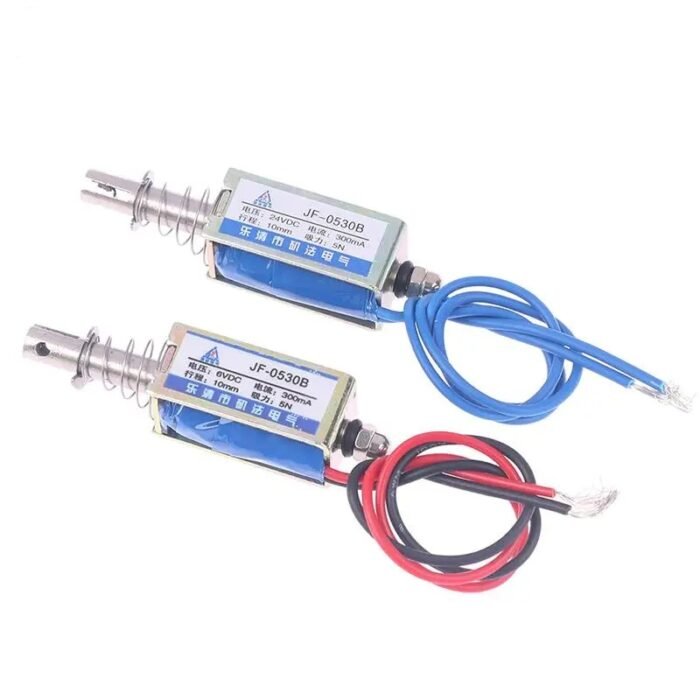 Électroaimant 🧲Solénoïde Linéaire JF-0530B (6V / 12V / 24V DC) – Image 5