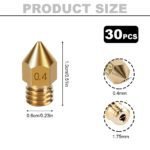 Buse en Cuivre 🔩 pour Extrudeuse – Imprimante 3D – 1.75mm – Image 5