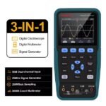Oscilloscope + Multimètre + Générateur de Signaux – 3 en 1 HO102S Hanmatek – 100 MHz