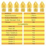 Buse en Cuivre 🔩 pour Extrudeuse – Imprimante 3D – 1.75mm – Image 6