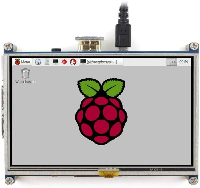 Ecran LCD 5 pouces tactile HDMI pour Raspberry Pi V1 – Image 1