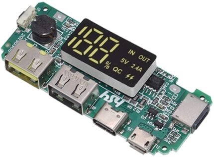 CHARGEUR batterie Lithium 18650 Module d'alimentation USB 5V 2,4 A