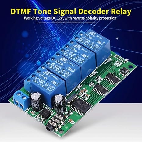 71wNAlydInL._SX466_ Module Décodeur de Voix🎤DTMF MT8870 (AD22B04) + Relais 4 Canaux – Image 1