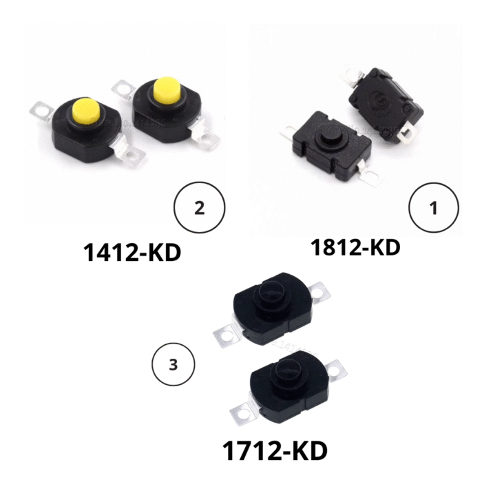 Button Switch KD Self Lock ON-OFF – Image 1