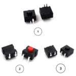 Interrupteur bouton 2 broches 12x12mm