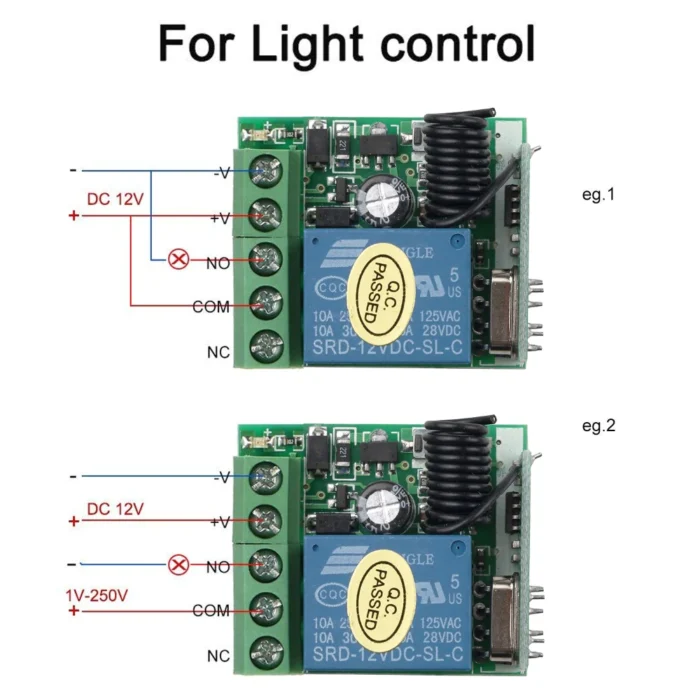 module relais émetteur-récepteur rf RF 433 Mhz – Image 4
