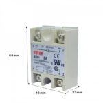 Module relais statique semi-conducteurs, régulateur de température 24V-380V 40a 250V/25a 250V/ 60a 250V – Image 2