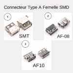 Connecteur USB 🔌 Type-A Femelle SMD