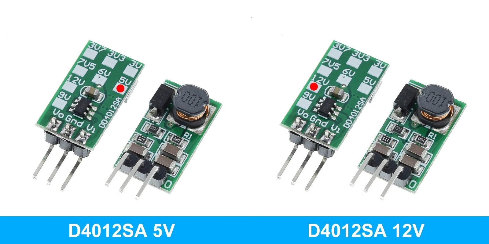 image (3) Mini Convertisseur Abaisseur/Élévateur boost / buck⚡ DD4012SB - IN (1A, 5–40V ) ➝ tensions fixes (3.3V, 5V ou 12V). – Image 1