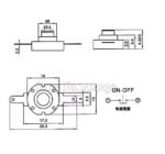 Switch for Electric Torch White On Off Mini Push Button 1208YD 12*8MM DC 30V 1A – Image 8