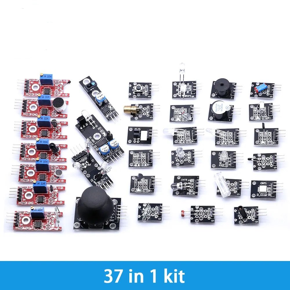 3 Kit 37 Capteurs 🔧📡 pour Arduino – Pack Complet d’Apprentissage & Projets Électroniques – Image 1
