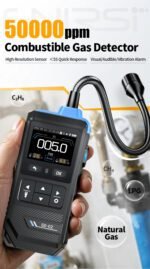 FNIRSI GD-02 – Détecteur de Fuite de Gaz 🔥Portable 50 000 PPM avec Alarme Sonore et Lumineuse pour Méthane et GPL – Image 2