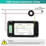 Compteur d’Énergie Le KWS-AC300 Wattmètre Voltmètre Ampèremètre Compteur d’Énergie LCD AC300 (20A / 100A) (20A / 100A) – Image 12
