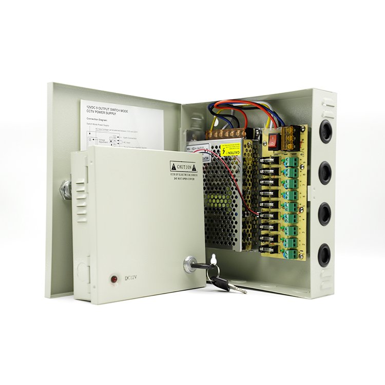 H421e575be15d44af846a6eeace6698efS Boîtier d’Alimentation 🔌📹 pour Caméras de Surveillance – 12V 5A 4CH – Image 1