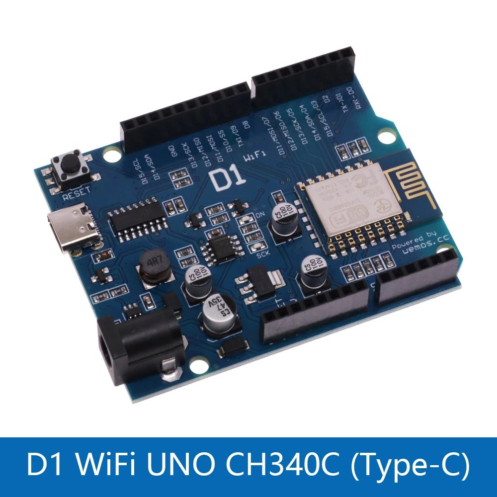 3 Carte de Développement ⚡ Wemos D1 Type C – ESP8266 / Wi-Fi – Image 1