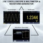 HO51 Hanmatek – Oscilloscope Numérique Portable 3-en-1 (Oscilloscope + Multimètre + Générateur de Signaux) – Image 4