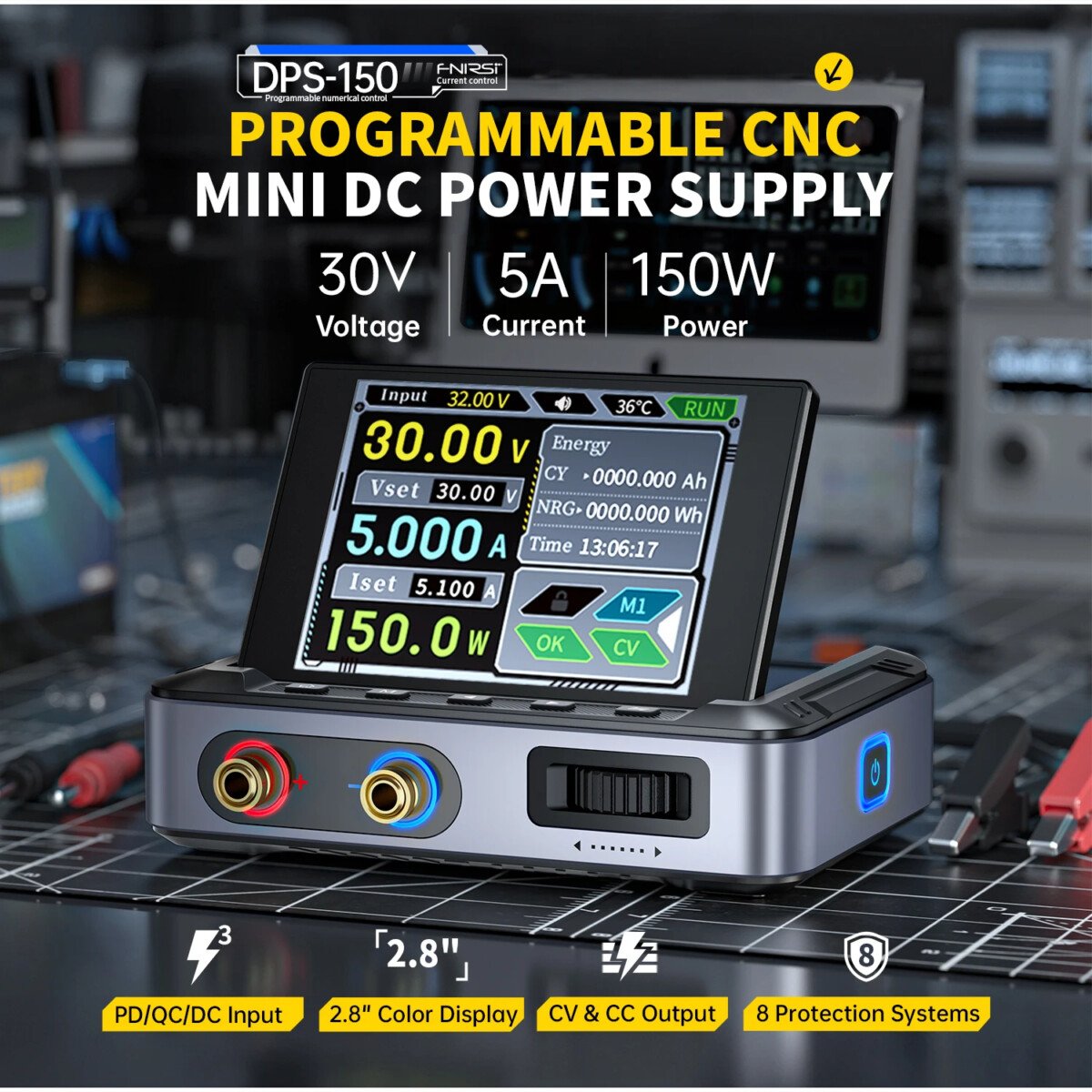 4 Alimentation de laboratoire 30V / 5A / 150W FNIRSI DPS-150 – – Image 1