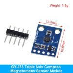 Modules CPTEUR IMU, Accéléromètres, Gyroscopes et Magnétomètres  : HW-664 (LIS3DSH), GY-50 (L3G4200D), GY-61 (ADXL335), GY-271 / GY-273 (HMC5883L / QMC5883L), GY-521 (MPU-6050), GY-BMI160 (BMI160), GY-511 (LSM303DLHC), GY-6500 (MPU-6500), GY-9250 / GY-91 (MPU-9250 + BMP280) – Image 9