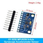 Modules CPTEUR IMU, Accéléromètres, Gyroscopes et Magnétomètres  : HW-664 (LIS3DSH), GY-50 (L3G4200D), GY-61 (ADXL335), GY-271 / GY-273 (HMC5883L / QMC5883L), GY-521 (MPU-6050), GY-BMI160 (BMI160), GY-511 (LSM303DLHC), GY-6500 (MPU-6500), GY-9250 / GY-91 (MPU-9250 + BMP280) – Image 4