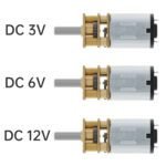Micro moteur à engrenages N20 avec boîte de vitesses en métal 3V, 6V, 12V,   / 30.. TO ..1000  tr/min