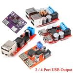 Régulateur Abaisseur USB ( Step-down ) DC-DC (Entrée 8V-35V ➝ Sortie 5V USB / 8A)  Modèle 4 /2 Ports USB