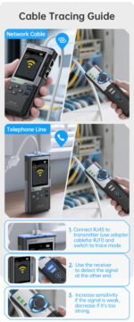 📡 FNIRSI LPM-10A – Testeur de Câbles Intelligent RJ45 / RJ11 – Image 10