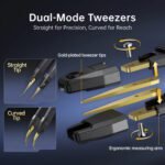 FNIRSI® LCR-ST2 Plus 100K — Mesureur LCR & ESR pince numérique 2-en-1 – Image 9