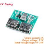 Régulateur Abaisseur USB ( Step-down ) DC-DC (Entrée 8V-35V ➝ Sortie 5V USB / 8A)  Modèle 4 /2 Ports USB – Image 4