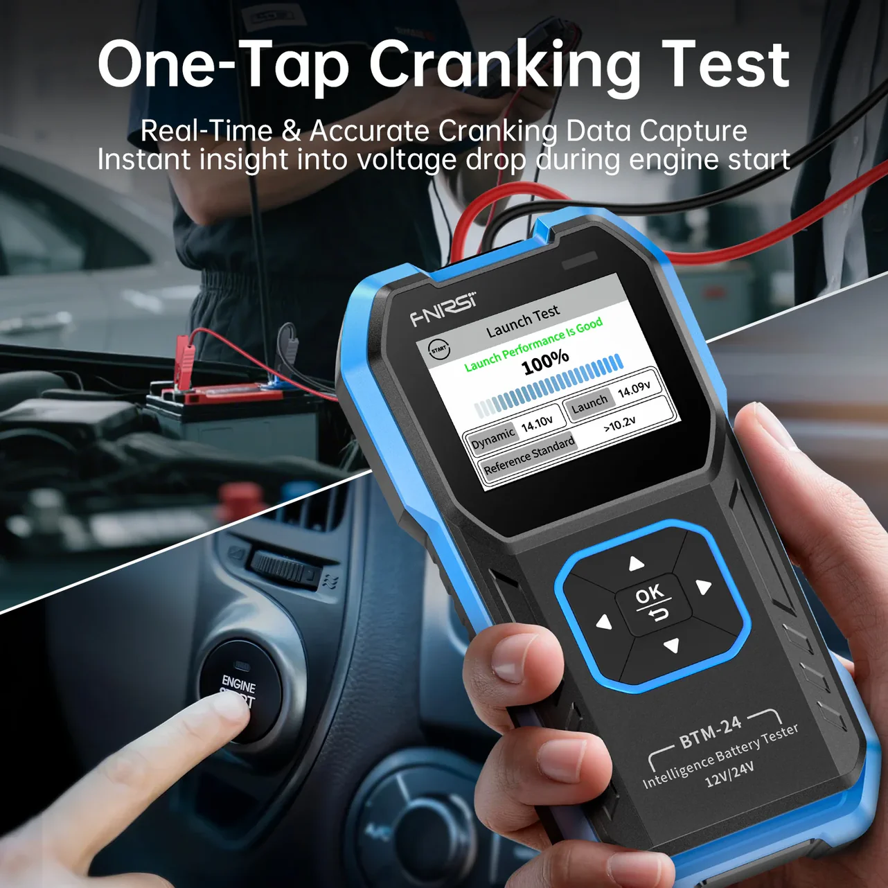 FNIRSI® BTM-24 – Testeur de Batterie Automobile 2000A CCA (12V / 24V) – Image 8