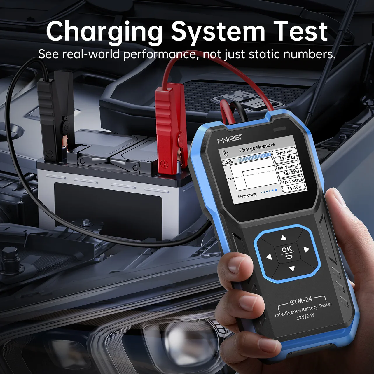 FNIRSI® BTM-24 – Testeur de Batterie Automobile 2000A CCA (12V / 24V) – Image 6