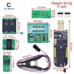 Adaptateur de Programmeur CH341A + Accessoires (SOIC8 / SOP8 / Clip / Câble / 1.8 V) – Image 2